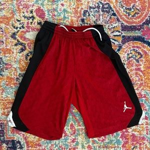 Air Jordan Boy’s Red Basketball Shorts